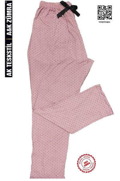 A&K ZÜMRA Mother Model Viscose Pajamas Bottom Plus Size