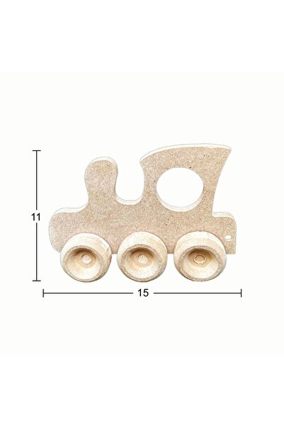 İstanbul Hobi قطار لعبة خشبي 15x11 سم OY102