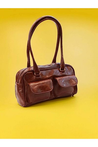 wikidayss Women's Patent Leather Shoulder Bag