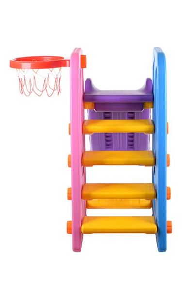 FULLJOY Foldable slide with basketball 120*25*56 cm, multi-colored