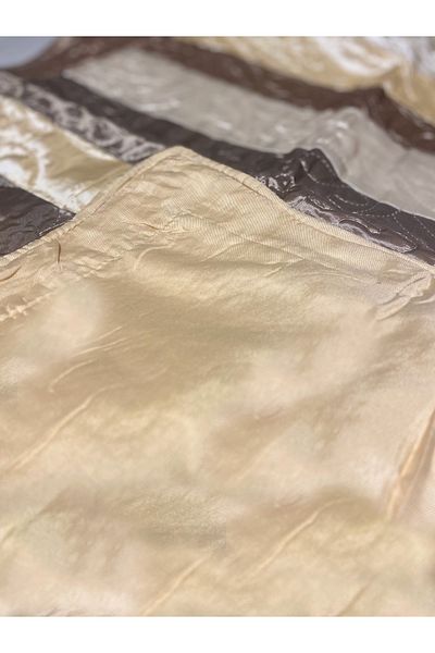 FeelHome Nergis Single Ultra Luxury Satin Cotton Filled Bedspread Set