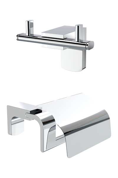 Ahlez Set de baie din 2 piese, cu umeraș dublu premium pentru halate de baie ...