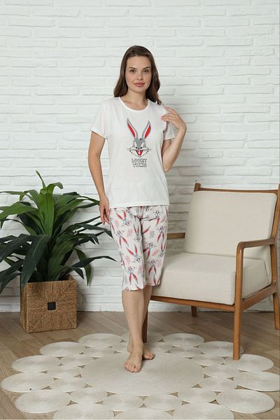 HUBEN Women's Cotton Capri Pajamas Set