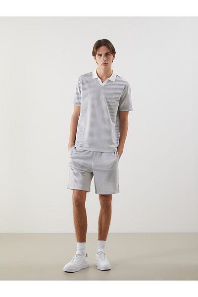 LC Waikiki New Season Polo Neck Striped Men's T-Shirt - S5Il76Z8