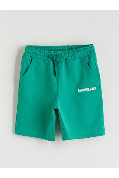 LC Waikiki Green Elastic Waist Boys Shorts 2 Pack