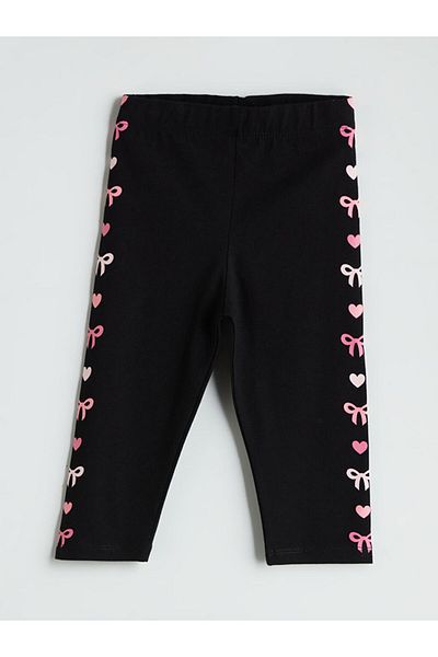 LC Waikiki Leggings pentru fete cu imprimeu cireș cu talie elastică sezon nou - S5PD10Z1