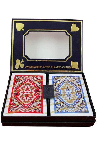Sera Oyun Aletleri Swisscard 1St Quality Plastic Playing Card Double Deck Card