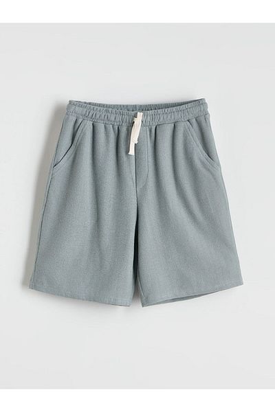 LC Waikiki Green Elastic Waist Boy's Shorts