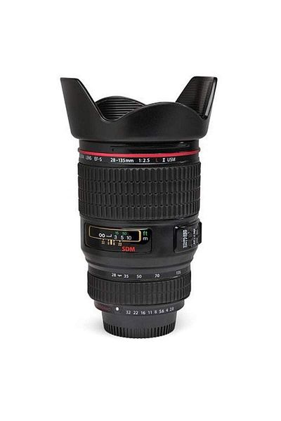 SIKS ® lens-shaped mug, plastic interior and exterior, black
