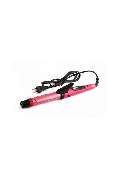 SIKS ® 2-in-1 curling and straightening iron, pink