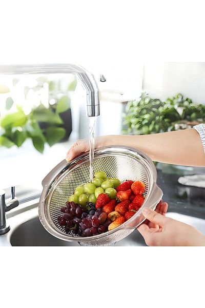 Transformacion German Type Colander - 304 Stainless Steel Professional Strainer 25 cm 721833