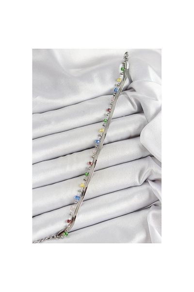 Skygo 316L Steel Silver Color Mixed Color Crystal Stone Women's Bracelet - Tj-Bb7089