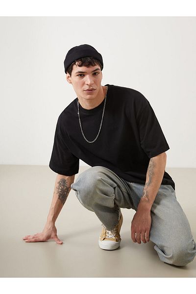 LC Waikiki New Season Crew Neck Βαμβακερό Ανδρικό Tisort - W50161Z8