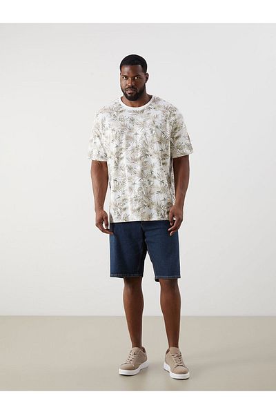 LC Waikiki New Season Crew Neck Floral Men's T-Shirt - S5Nq03Z8