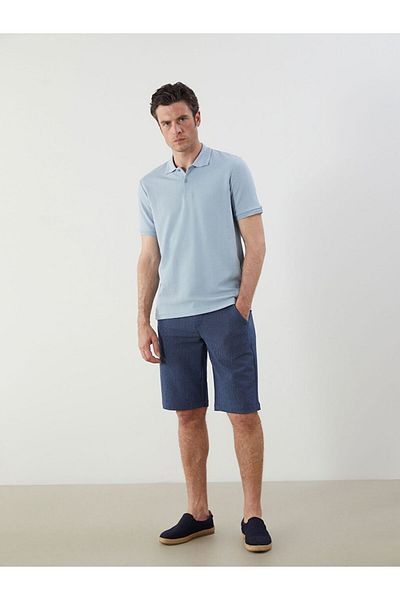 LC Waikiki Tricou texturat pentru bărbați cu guler polo de sezon nou - S5HD19Z8