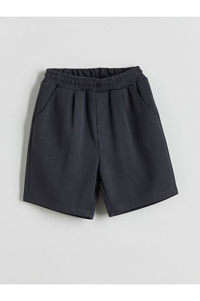 LC Waikiki Beige Basic Boy's Shorts with Elastic Waist