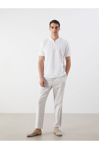 LC Waikiki New Season Polo Collar Combed Cotton Men's T-Shirt - S5R599Z8