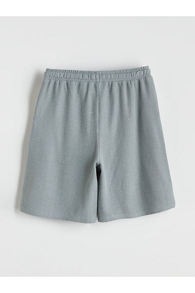 LC Waikiki Green Elastic Waist Boy's Shorts