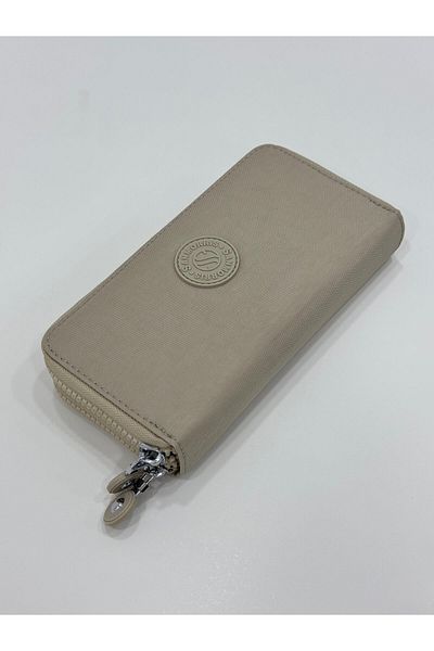 H&D COLLECTİON Crinkle Fabric Wallet with 2 Compartments for Paper and Coins 3068