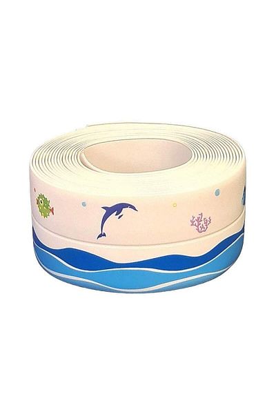 SIKS Bandă adezivă anti-stropire, rezistentă, ușor de curățat, 3,2 m, animale marine