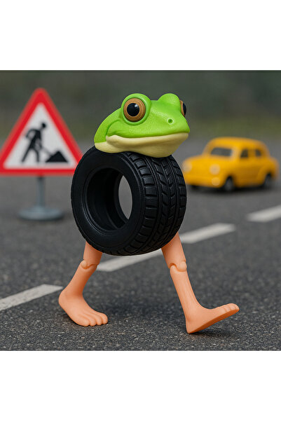 hamzam عائلة Boneka Ambalabu & Tung Tung Sahur: مجموعة شخصيات الضفدع المطاطي