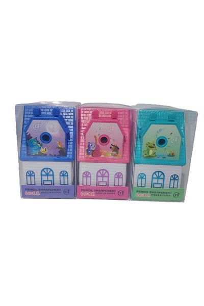 Bafix Pencil Sharpener with Sleeve Lao Huang Pencil Sharpener with Sleeve (Mixed Color 1 Piece)