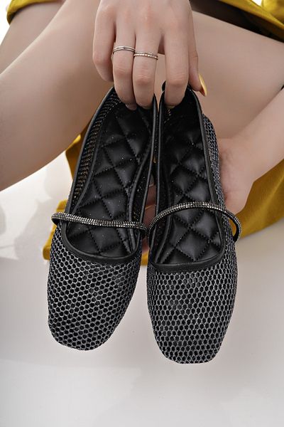 Modafırsat Women's Ballet Flats Stone Stylish Home Business Office Daily Shoes