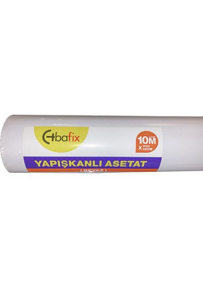Bafix Adhesive Acetate Roll 45 cm X 10 Meters White