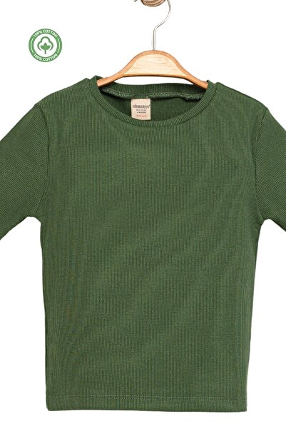 Divonette Girl's 3-Pack Ribbed Crew Neck 100% Cotton Short Sleeve T-Shirt