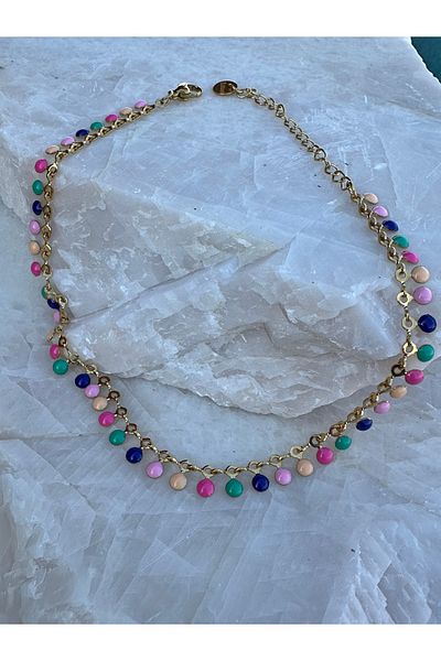 NFS BUTİK Colorful 316L Steel Anklet Models