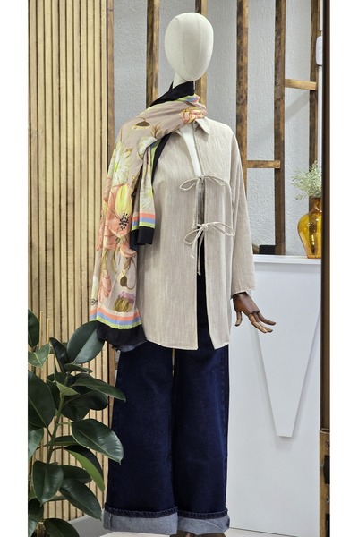 NANTİREA Kimono Shirt Summer Tie-Up