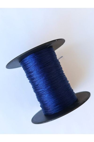 Eskişehir hobi sanat 0,5 mm 100 μέτρα κορδόνι χάντρες νυχτερινό μπλε χρώμα