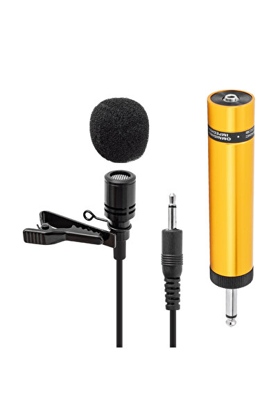 nelerbulurum 5 METRE KABLOLU ÖZEL ÇANTALI Ultra Hassas Kondeser Cami -Youtuber-Tiktok YAKA MİKROFONU