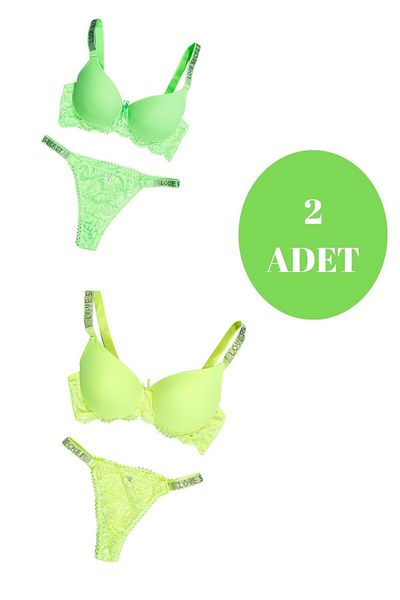 Star Set sutien neon din 2 piese pentru femei Murays