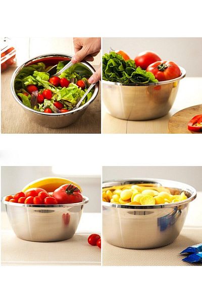 Transformacion Inox Bowl - 22 cm 1.2 Liter Mixing Bowl Professional 304 Stainless Steel 721836