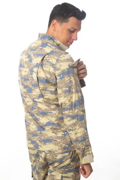 İZMİR ASKERİ MALZEME Kamuflaj Renkli Uzun Kollu Hava Kuvvetleri Outdoor Taktik Gomlek