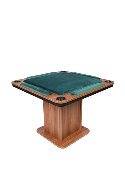ALBADER Big Wooden Ploot Play Cards Game Table Large Size, Wood Baloot Table Large 95 * 95 * 76