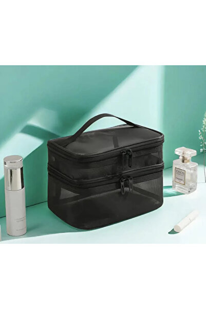 Moments Two-layer cosmetic bag for organizing makeup and cosmetics