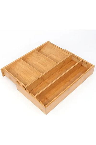 STOREMAX Sellbuystore Bamboo Drawer Organizer, Cutlery Organizer 1053513