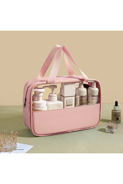 Moments Large, transparent, waterproof bathroom bag, practical and stylish, perfect for travel and everyday use.