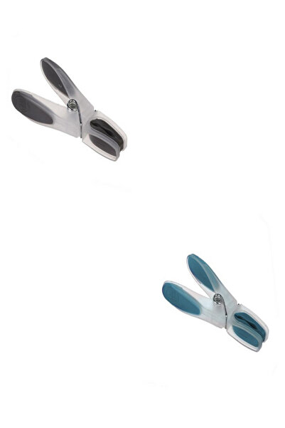 Five Simply Smart مجموعة مشابك غسيل متينة من المطاط والبلاستيك مكونة من 24 قطعة