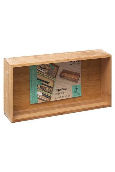 Five Simply Smart Convenient Space Saving Storage Bamboo Organizer