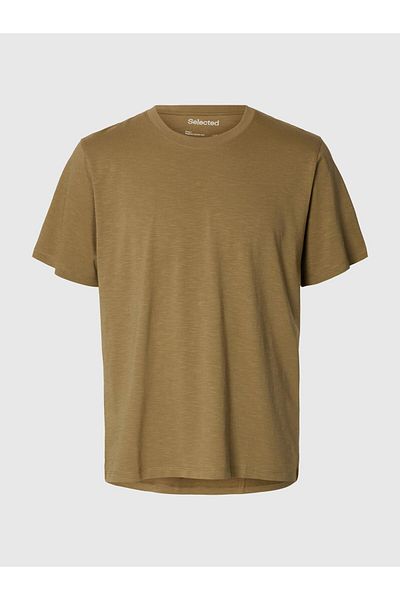 Selected Homme T-Shirt Flammengarn Baumwoll