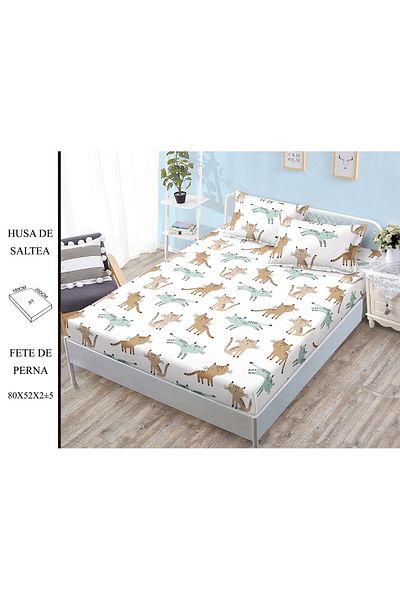 CHIRASO CHIRASO SUMMER Duvet Cover Set, Satin Cotton, 180x200 cm and 2 Pillowcases 80x52 cm
