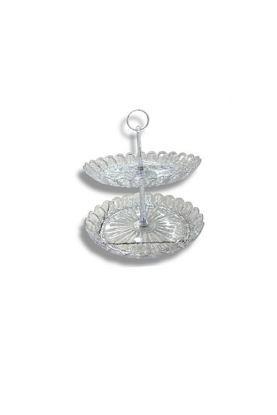 rexa Baccarat Mille Nuits 3 Tier Crystal Pastry Stand