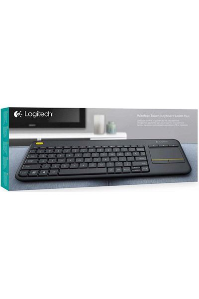 logitech K400 Plus Wireless Touch Keyboard Wireless for Laptop/PC Desktop Computer/CPU Black