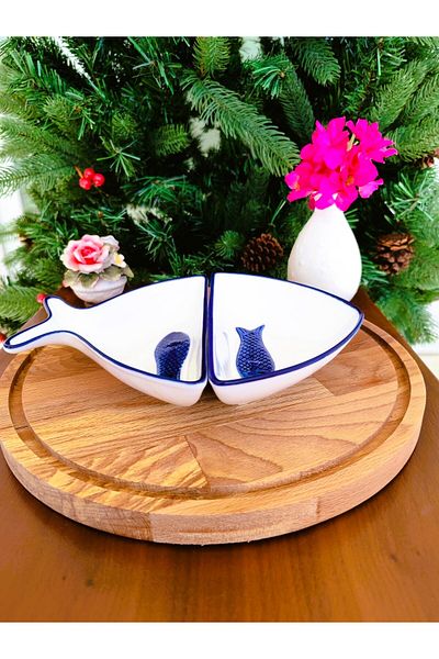 Madame Coco Marines Presentation Plate - 2 Pieces - 23 cm