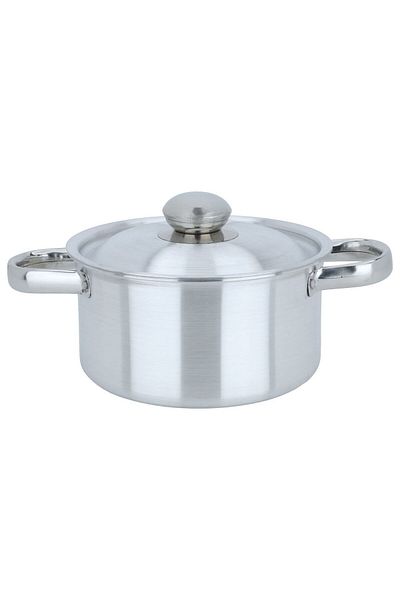 ROBUST Aluminum Pot with Lid and Handles Robust, 20 cm, Round - Silver