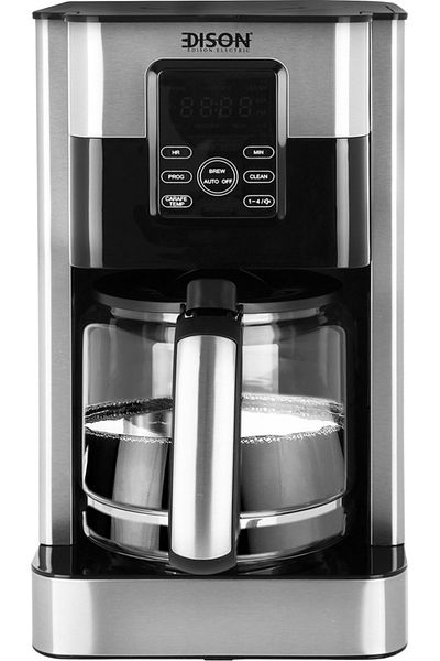 Edison Coffee Maker, 1000W, 1.8 Liters, CM1706BAT - Silver Black