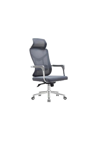 DEC4 gray swivel office chair